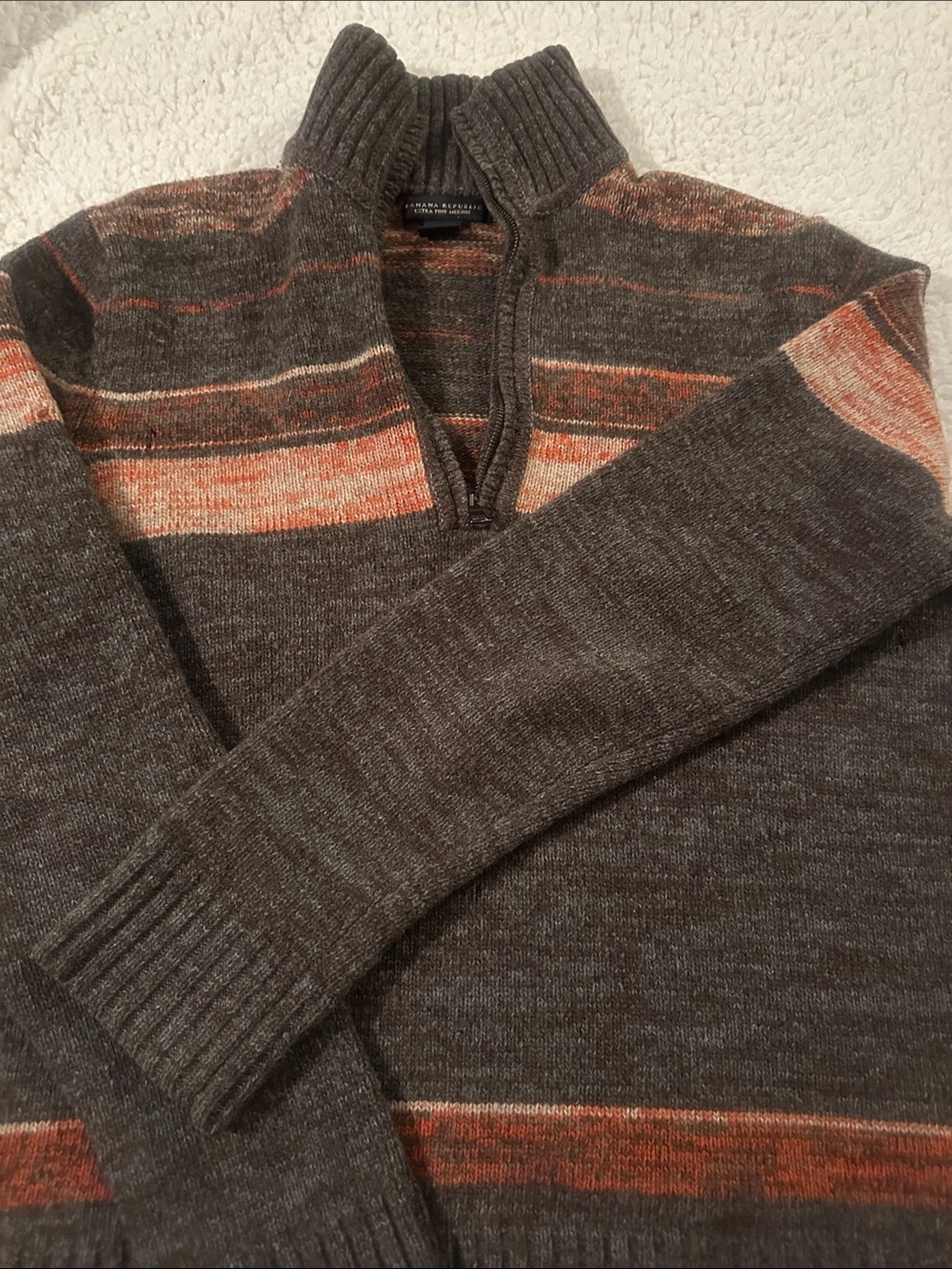 Men's Banana Republic Quarter-Zip Wool Sweater